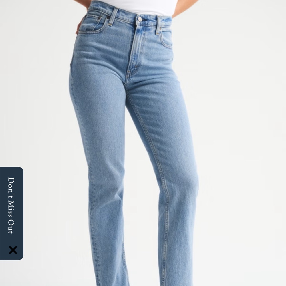 Abercrombie & Fitch Light Blue Straight Leg Jeans